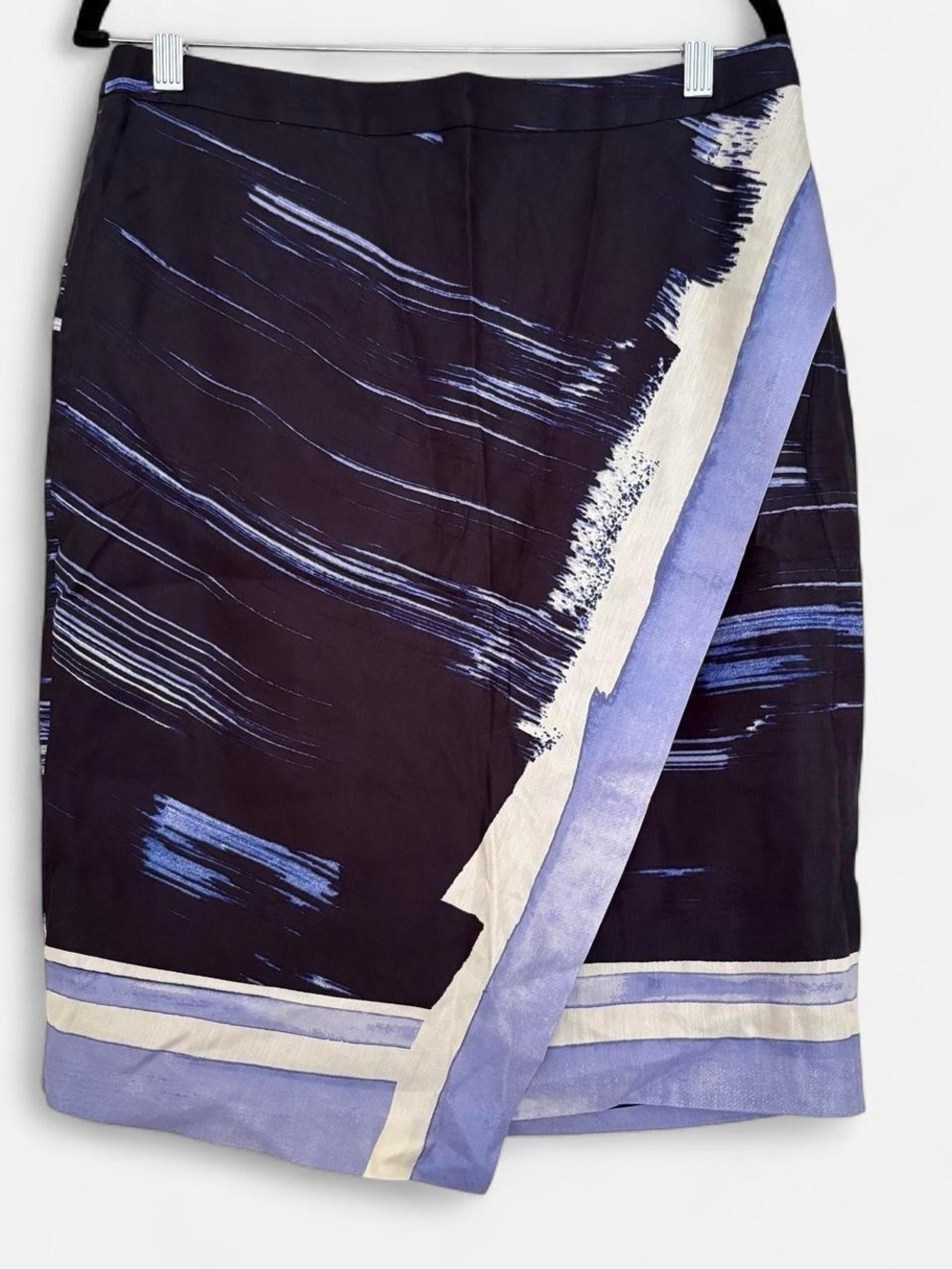 Banana Republic Navy, Light Blue & Cream  Skirt